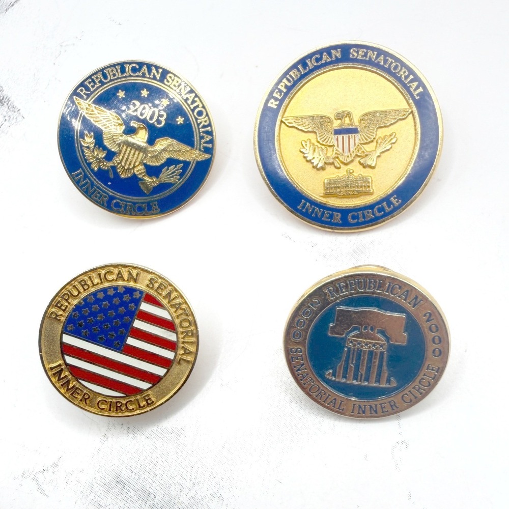 Republican GOP Senatorial Inner Circle Lapel Pin Lot 4 Political Pins 2000 2003